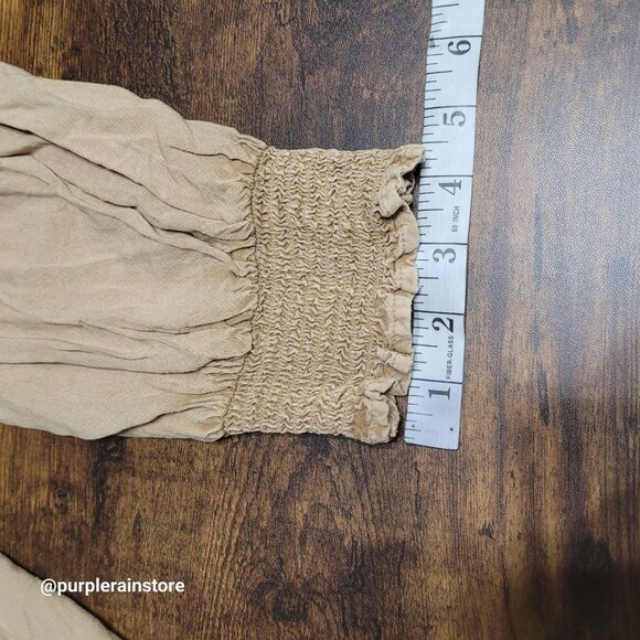 Solitare Floral Embroidered Top L Crochet Lace Coquette Ethereal Country Girl - Picture 11 of 12